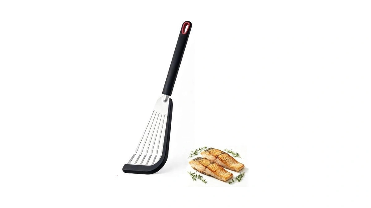 Fish Spatula, Egg Flipper For Nonstick Cookware – Flexible Thin