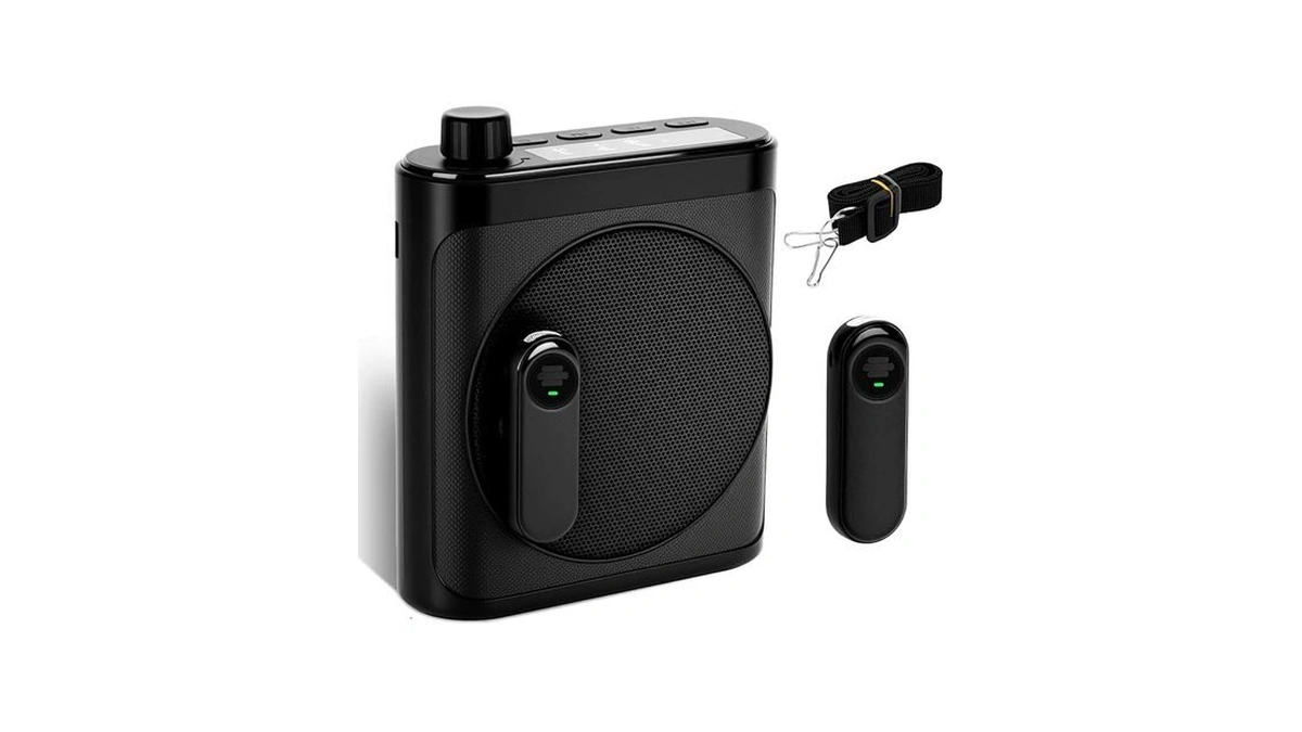 Sunnymark Wireless Voice Amplifier For Teachers With 2 Magnetic Wireless