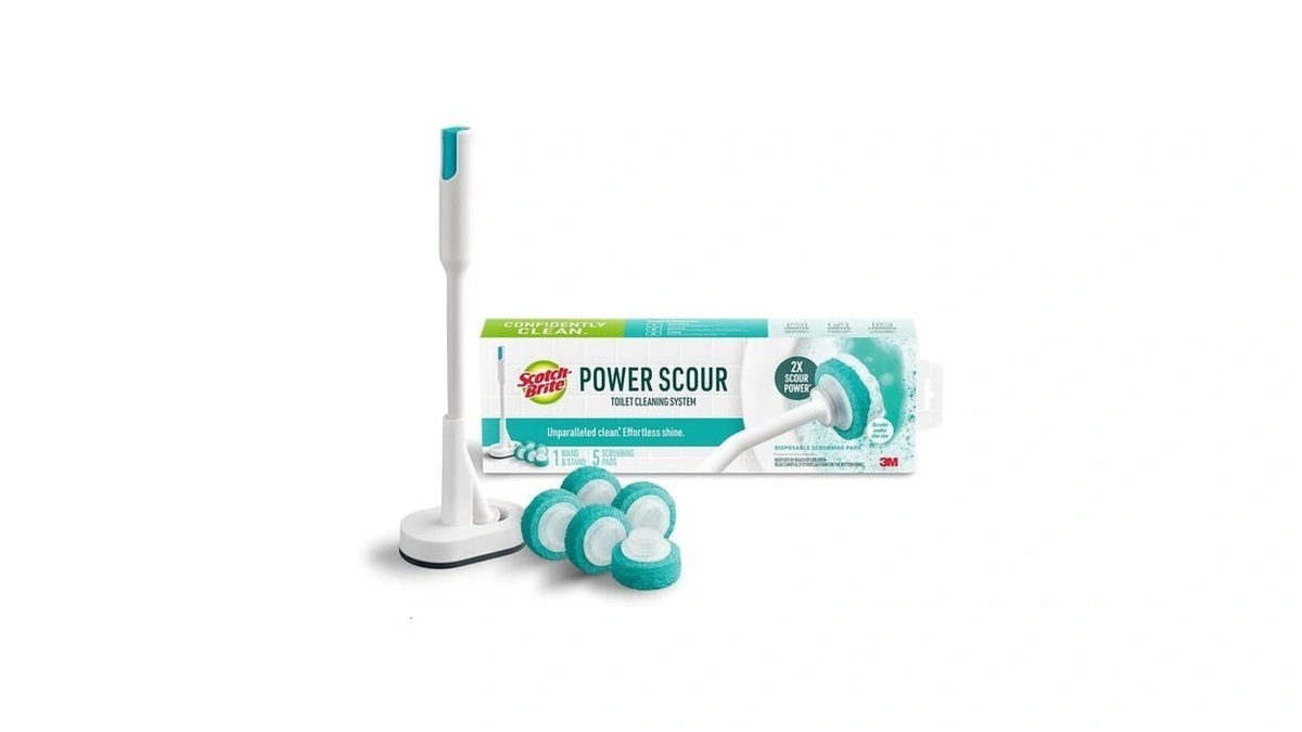 Scotch-brite Power Scour Toilet Cleaning System, Toilet Bowl Cleaner With