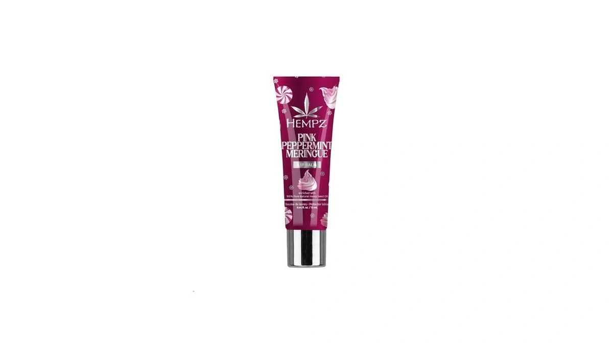 Hempz Pink Peppermint Meringue Lip Balm, Nourishing Lip Care, Limited