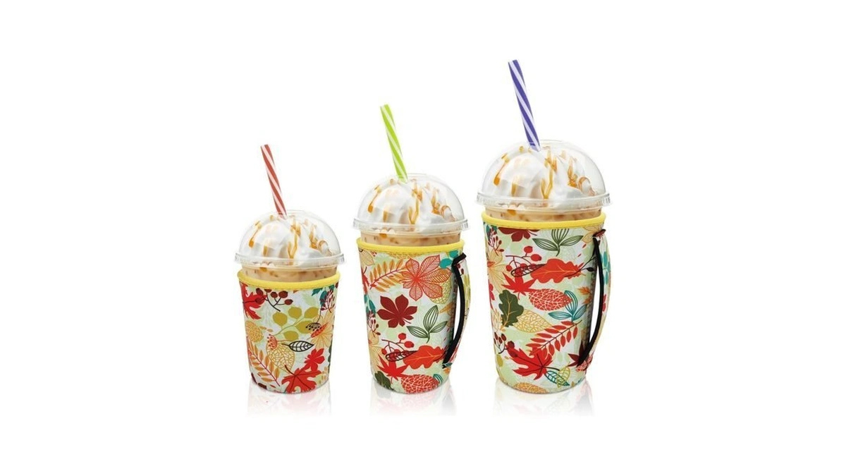 Ajltpa Iced Coffee Sleeve Insulator Sleeves For Cold Drinks Beverages,