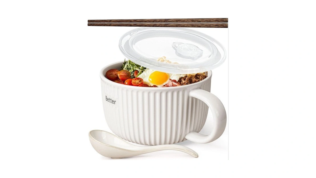 Artena 38 Oz Soup Bowls With Handles, Lids, Spoons &