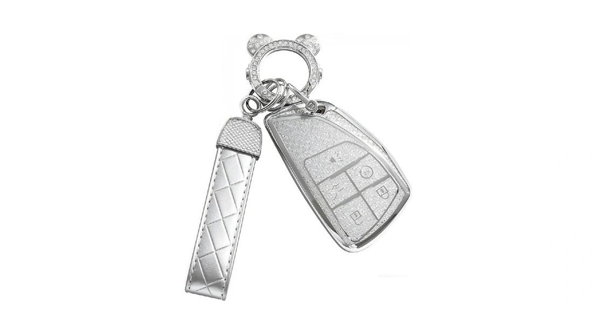 Avalessia For Chevy Key Fob Cover With Keychain,5 Buttons Soft