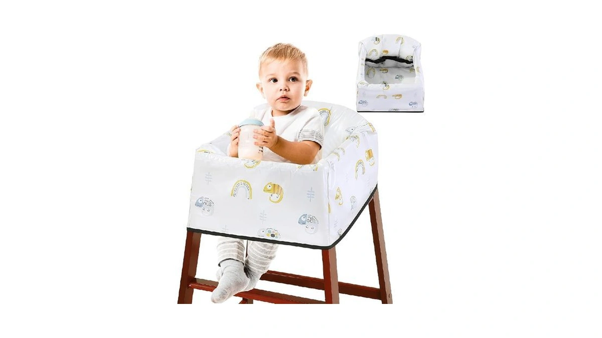 Jaxbo Upgrade High Chair Cover Restaurant With 3-point Harness, Highchair