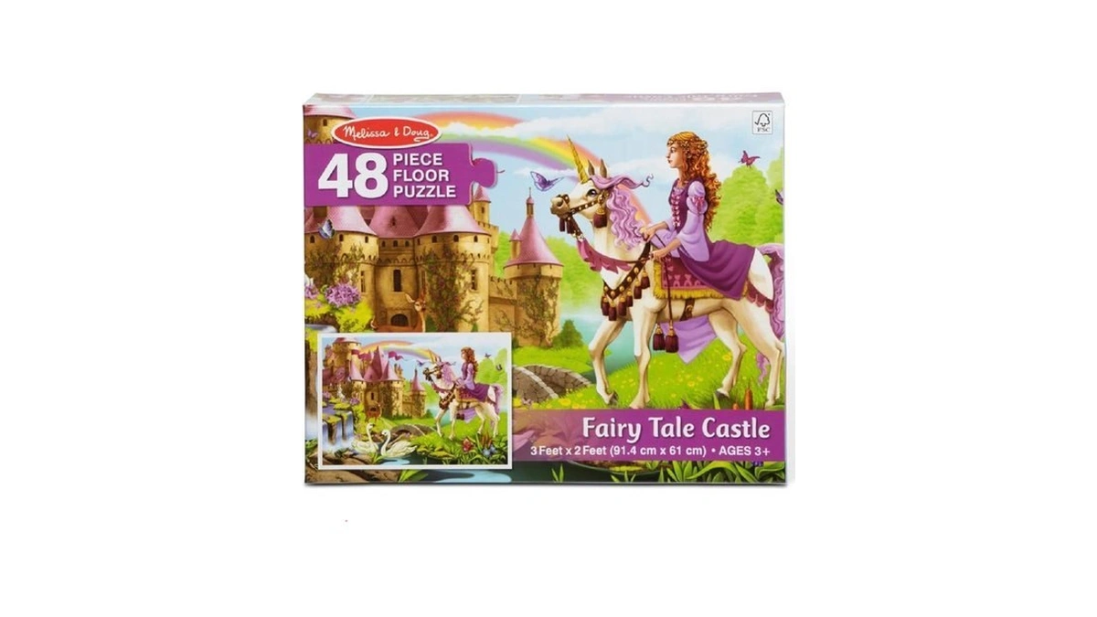 Melissa & Doug Fairy Tale Castle Jumbo Jigsaw Floor Puzzle