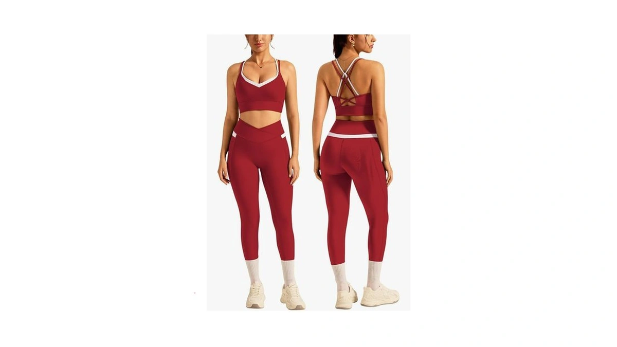 Matching Workout Sets For Women Sports Bra And High Waist