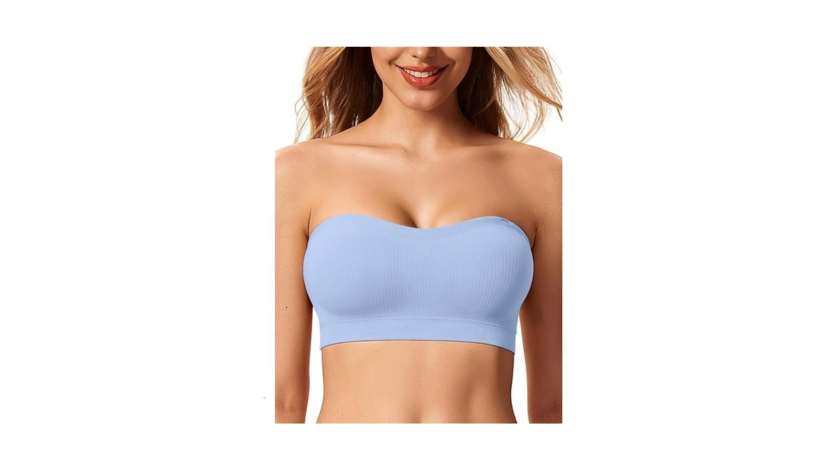 Letsjoli Push Up Strapless Bras For Women Tube Top Bra