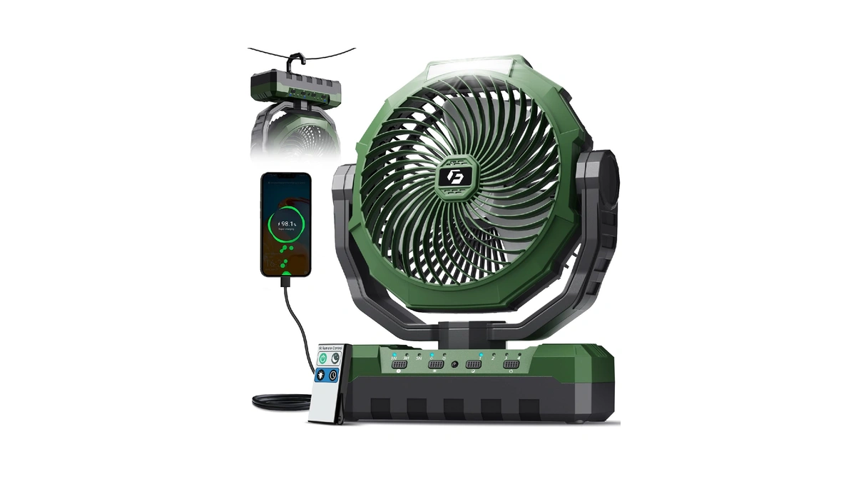 Frizcol 3-in-1 Camping Fan - Portable Fans Rechargeable - 24000mah