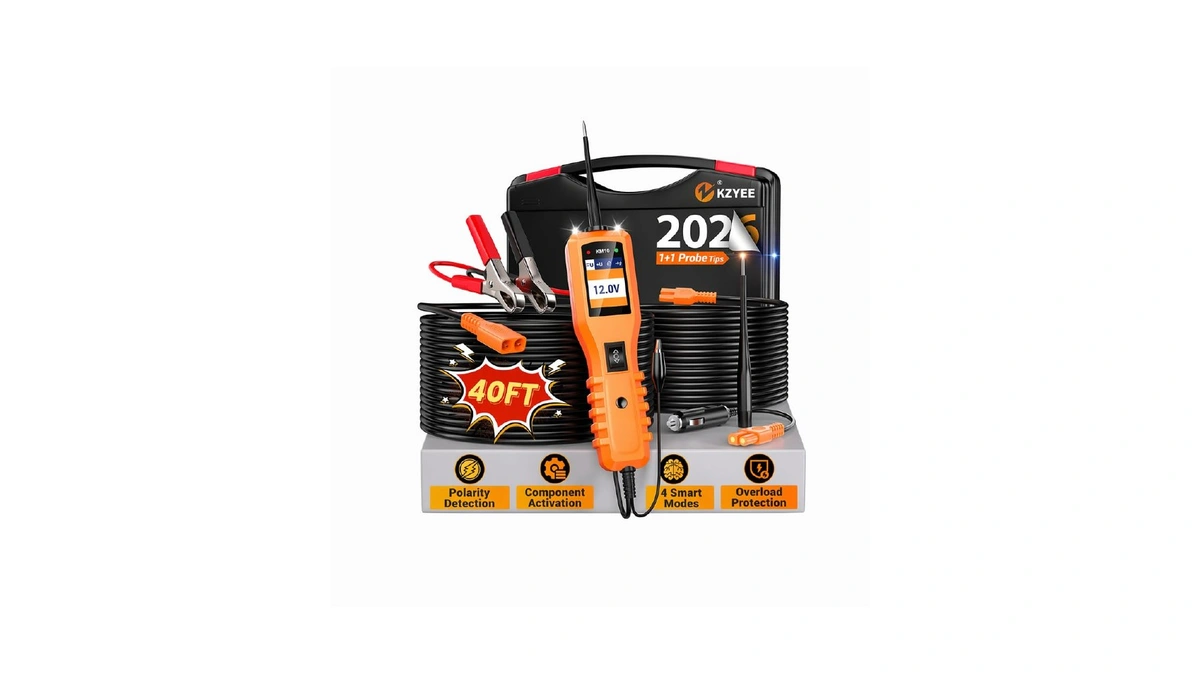Kzyee Km10 Power Circuit Probe Tester With Live Waveform Display