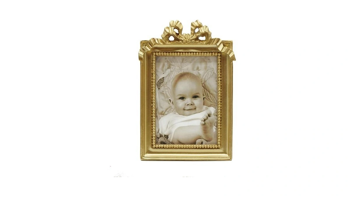 Kangce Vintage Picture Frames 2.5x3.5 Ornate Wallet Size Small Gold