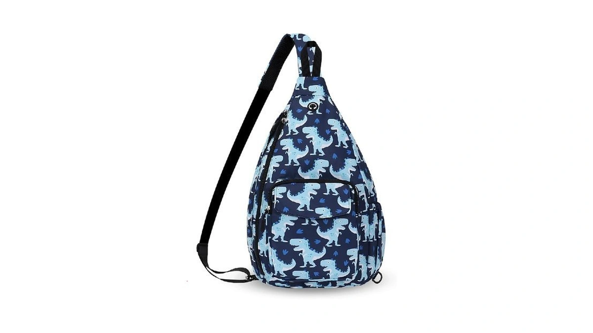 Hawee Women's Convertible Backpack Crossbody Pack Dinosaur Animal Print Sling