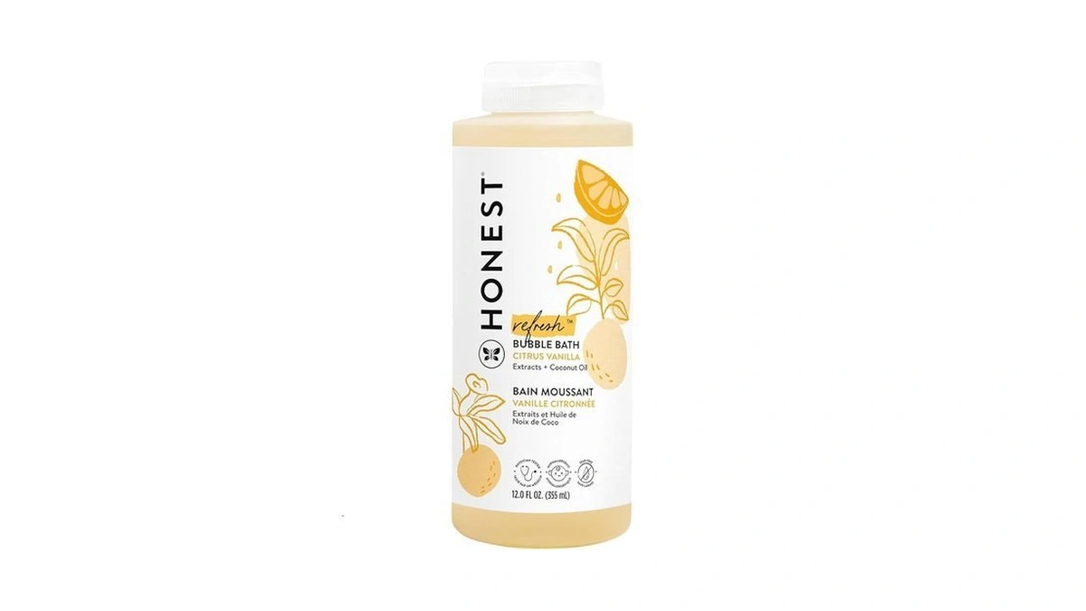 The Honest Company Foaming Bubble Bath, Naturally Derived, Tear-free, Hypoallergenic,