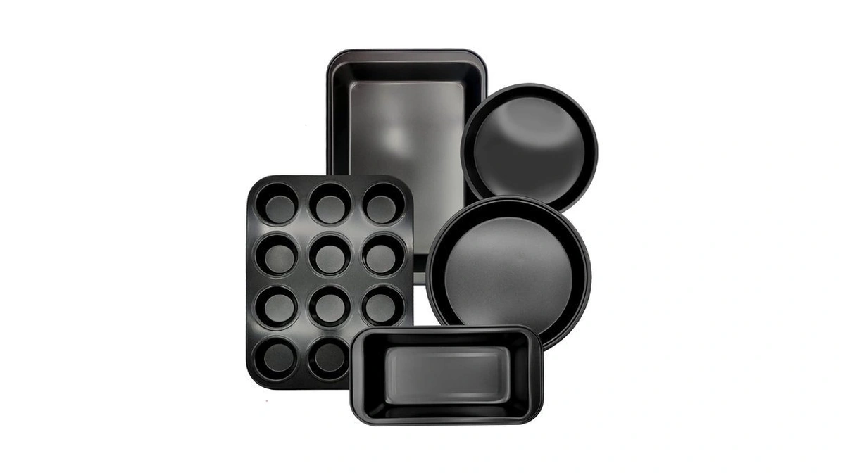 Pinvnby 5-pieces Baking Pans Set, Nonstick Bakeware Set With Baking