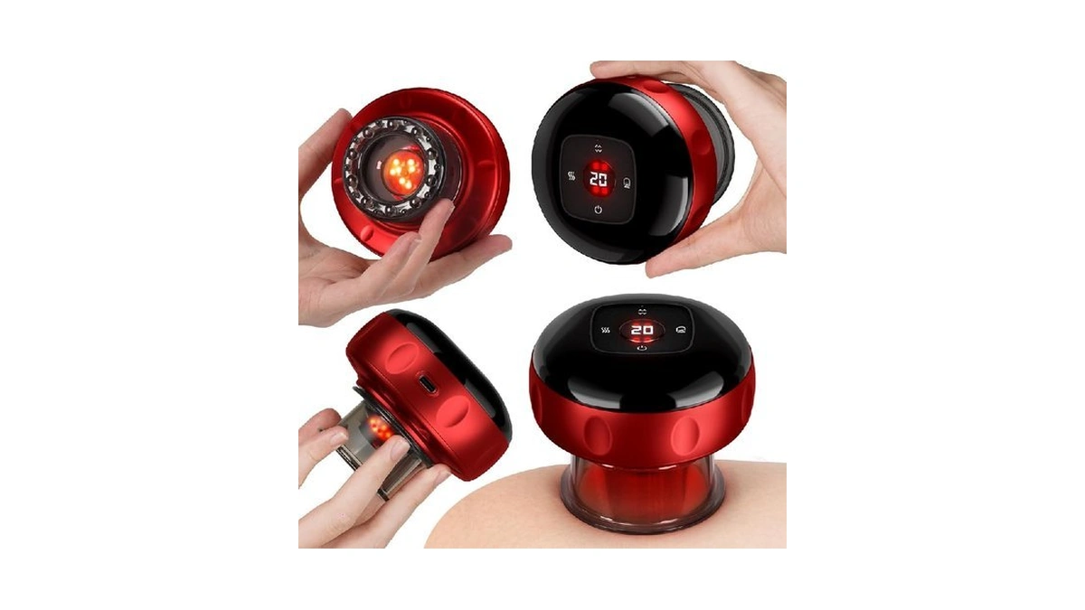 4 Pack Cupping Set, 7-in-1 Smart Cupping Kit For Massage