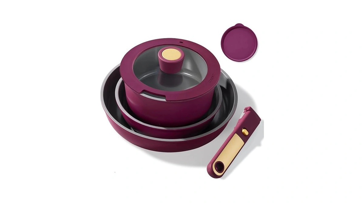 Carote Ceramic Pots And Pans Set, Nonstick Cookware Set Detachable
