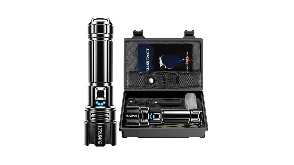 Sunitact Flashlights High Lumens Rechargeable - 20000lm 30w Super Bright