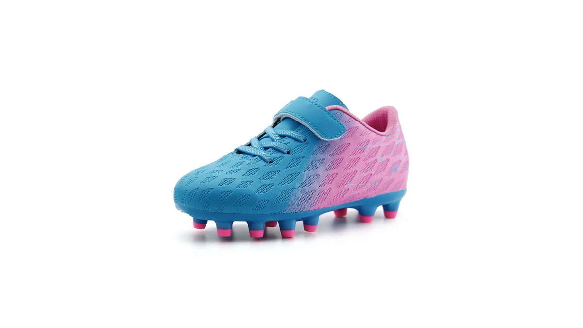 Brooman Kids Firm Ground Soccer Cleats Boys Girls Athletic Outdoor
