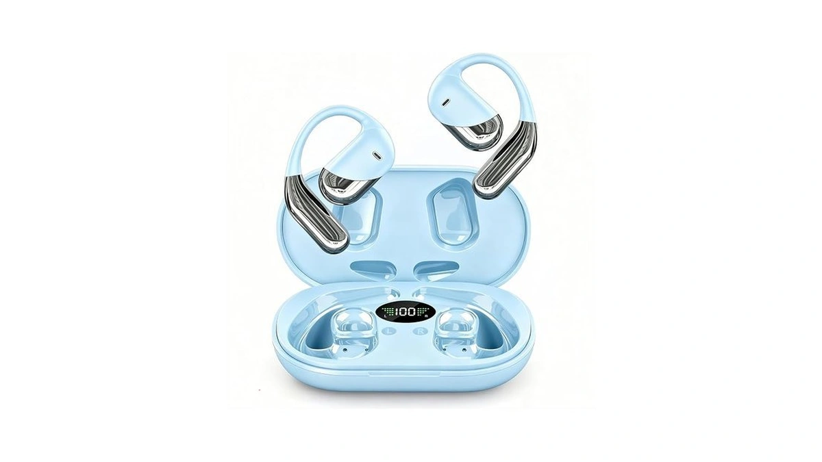 Ai Open Ear Earbuds Translation Headphones, Real-time 2-way Language Translator
