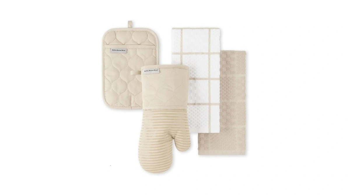 Kitchenaid Quilted Cotton Terry Cloth Oven Mitt, Pot Holder, Kitchen