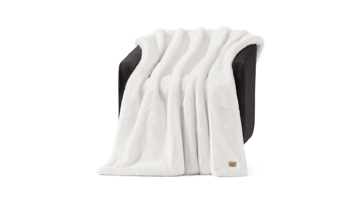 Ugg Euphoria Faux Fur Throw Blanket, Warm Fluffy For Couch