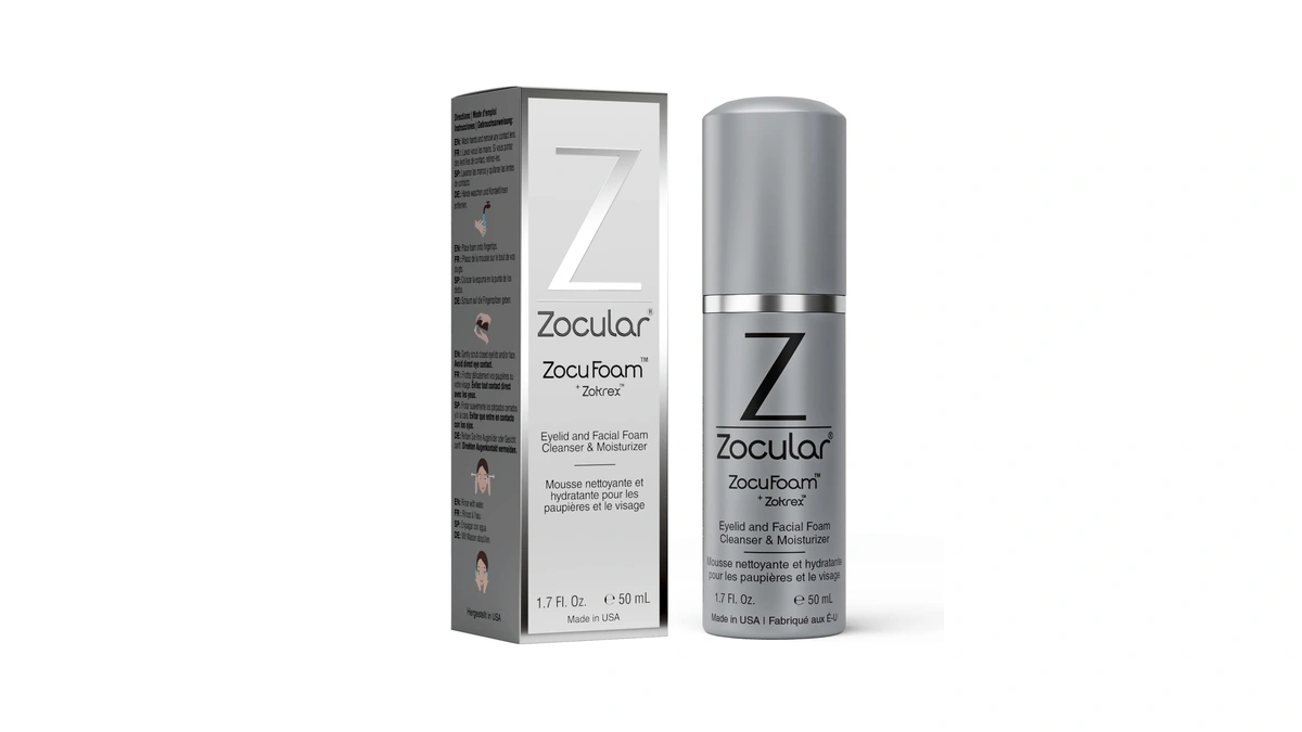 Zocular Zocufoam Foaming Eyelid Cleansing Foam, Gentle Ph-balanced, 50 Ml