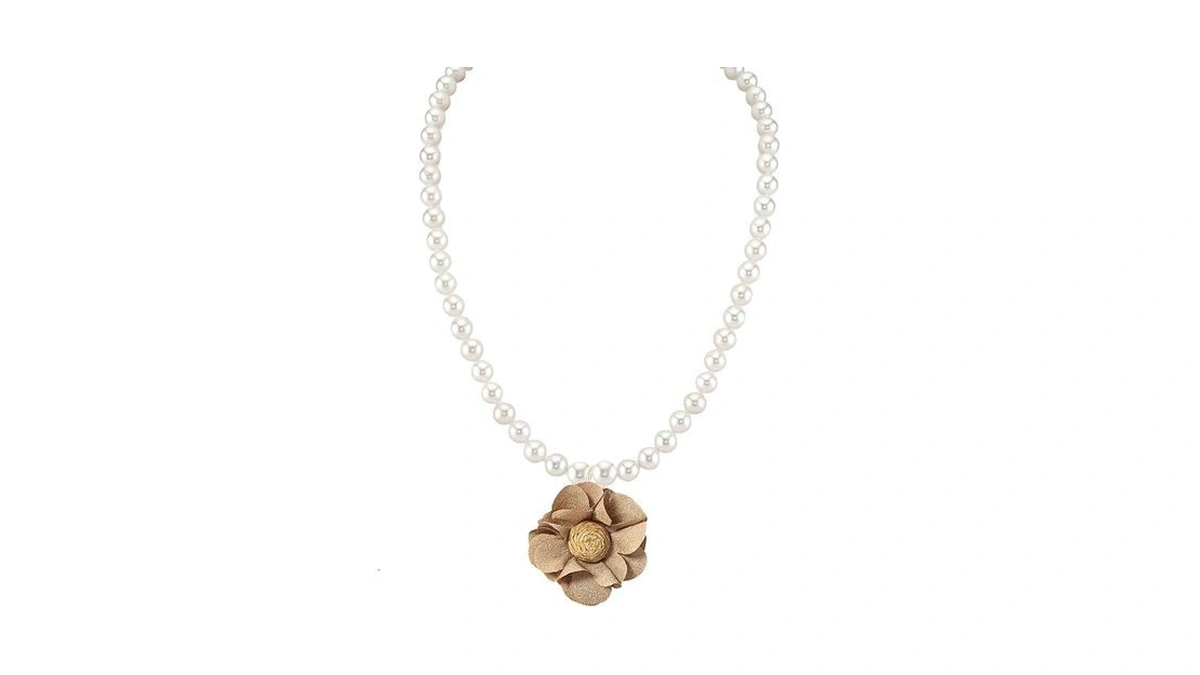 Just Follow Floral Pearl Necklace For Women Cultured Pearl With