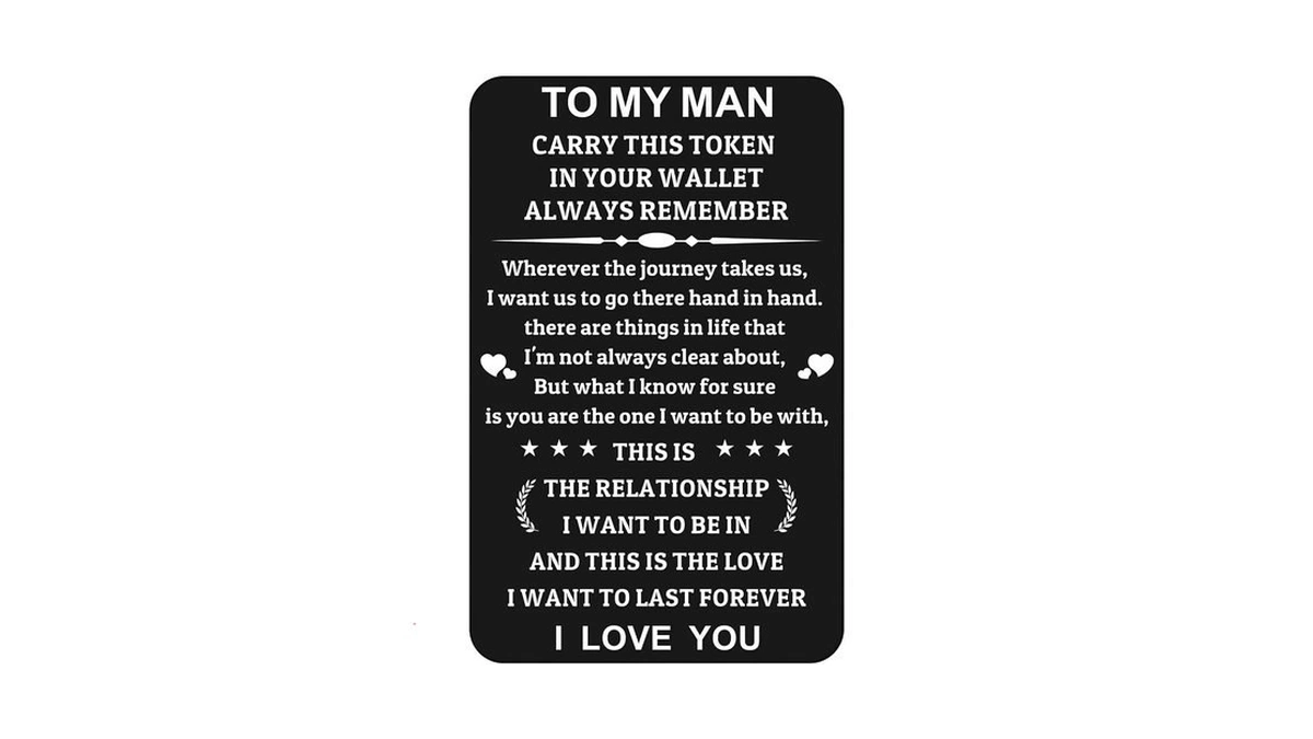 Duskspark Boyfriend Gifts I Love You More Wallet Card For
