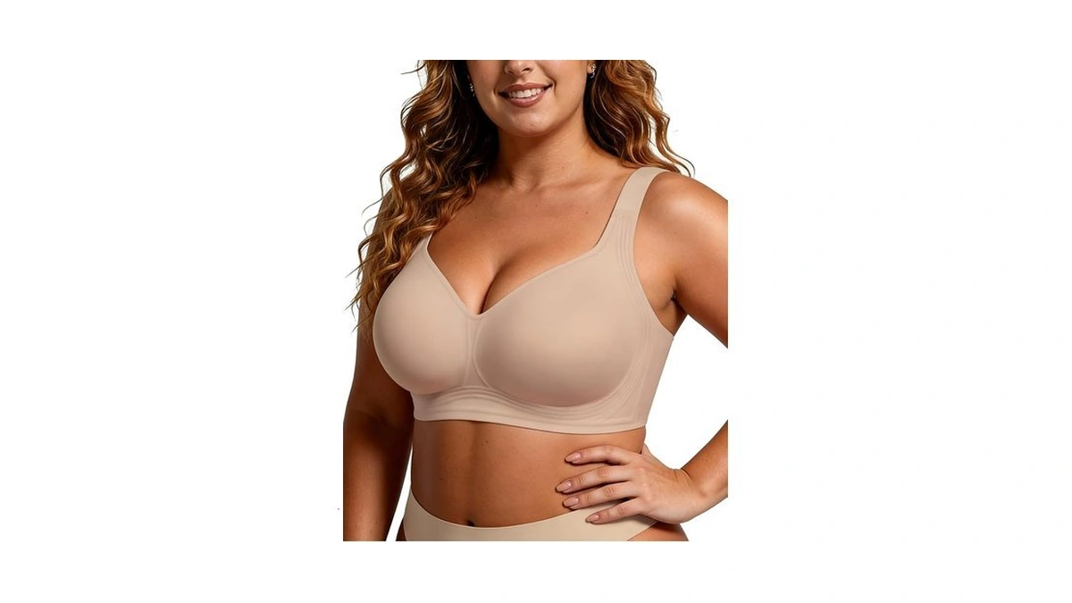 Horisun Wireless Jelly Bras For Women Comfortable Supportive Seamless T-shirt
