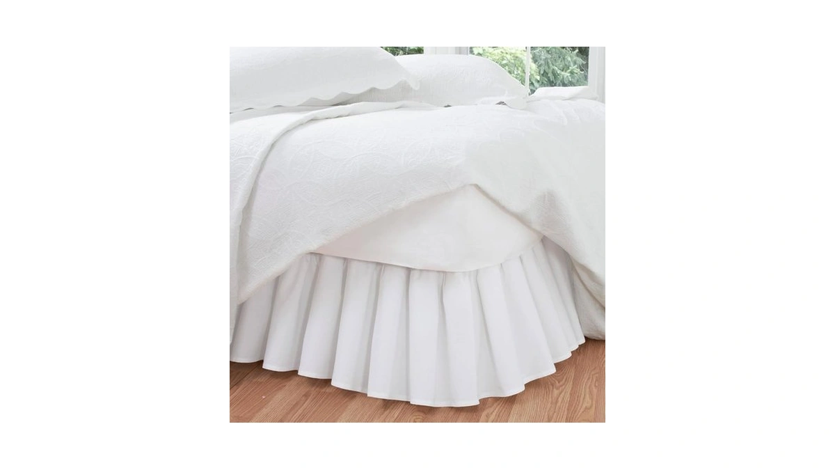 Fresh Ideas Ideas Bedding Ruffled Bed Skirt, Classic 14β Drop