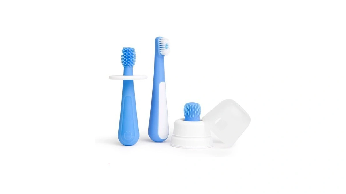 Ubbi Grow With Me Toothbrush Training Set For Babies &