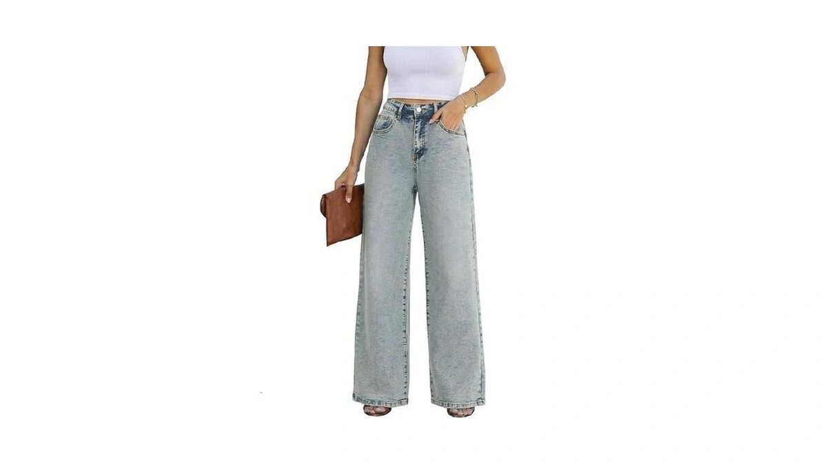 Kiczoy Women Wide Leg Jeans High Waist Boyfriends 2026 Jean