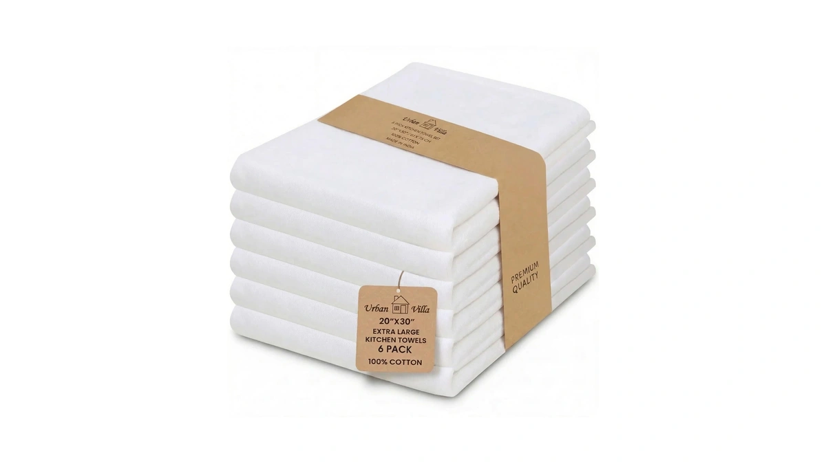Urban Villa Kitchen Towels 100% Cotton Dish Towels For Kitchen(set
