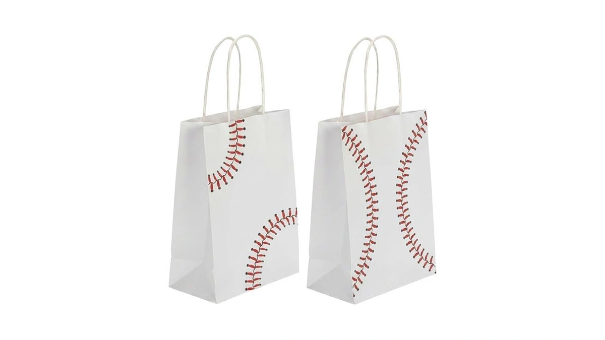 Zhoeybubi 12 Pcs Baseball Party Favor Bags, Small Gift Bags