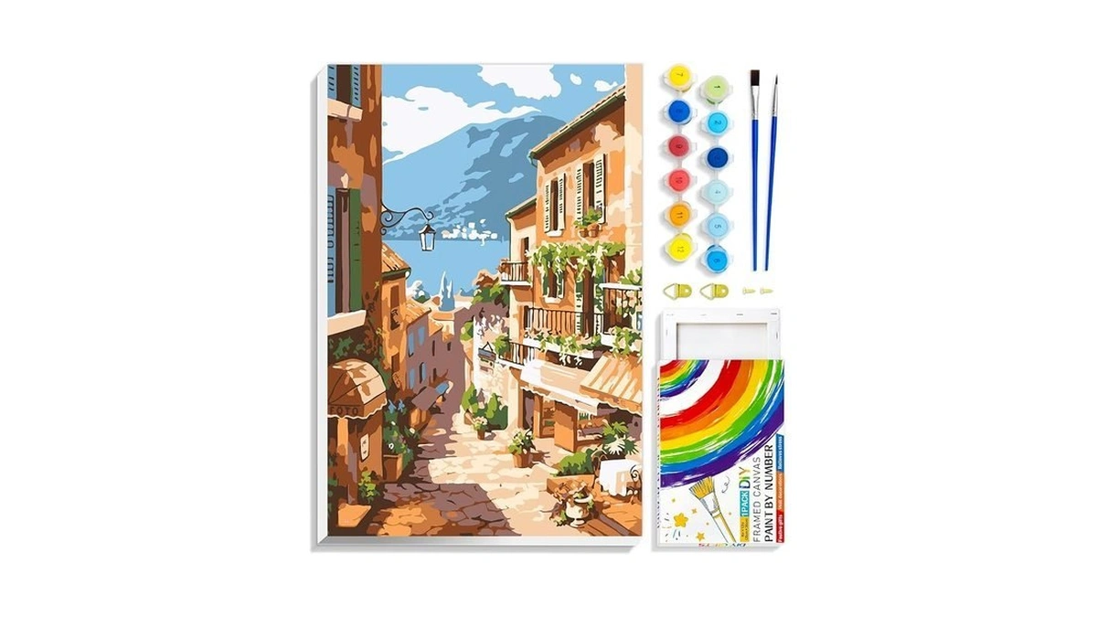 Quitedew Paint By Numbers Kit For Adults Framed,landscape Paint By