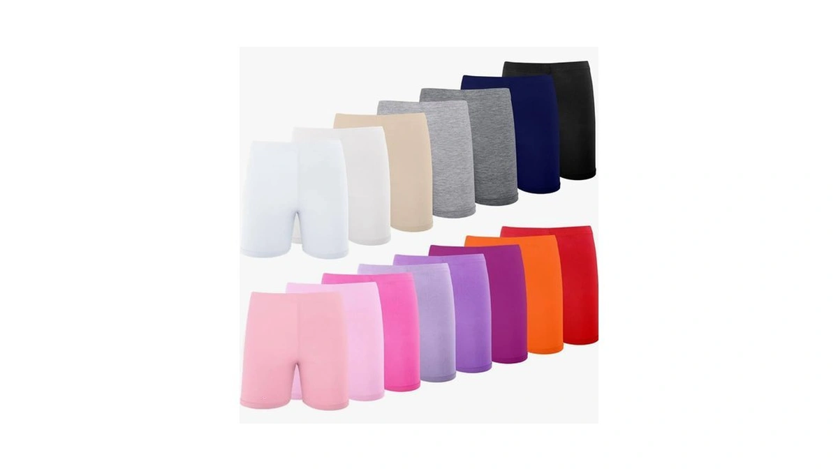 Hollhoff 15 Pack Girls Dance Shorts 4-5t, 15 Color Bike