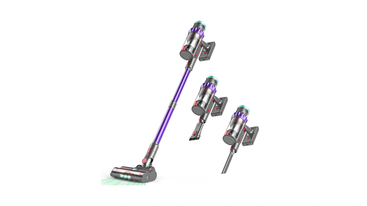 Pinico Cordless Vacuum Cleaner, 550w 48kpa 60 Mins Runtime Vacuum