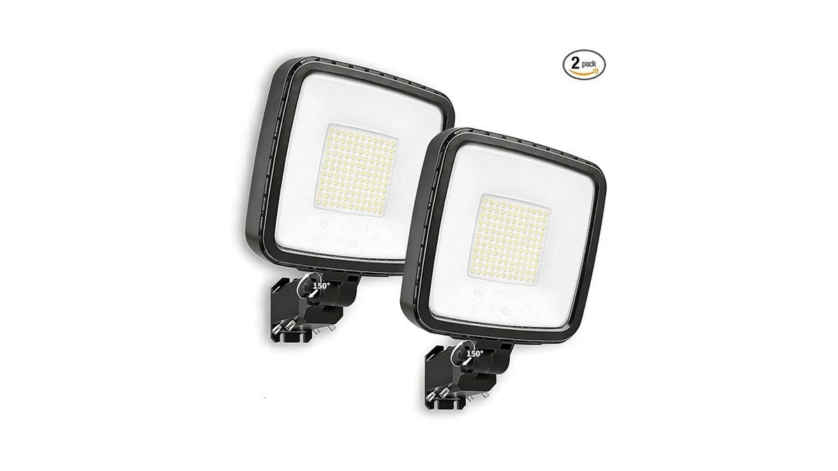 2 Pack 150w Led Parking Lot Light, 21000lm Led Dusk