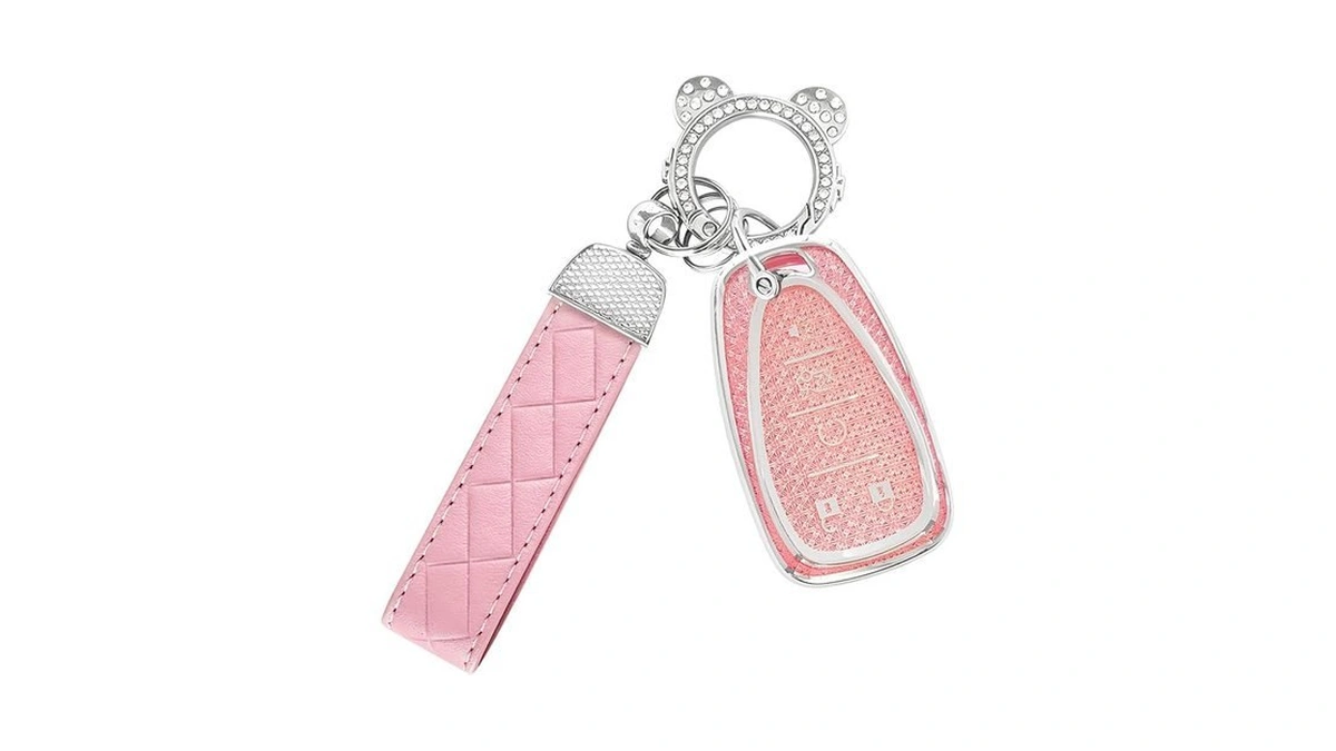 For Chevy Key Fob Cover With Keychain,5 Buttons Soft Tpu