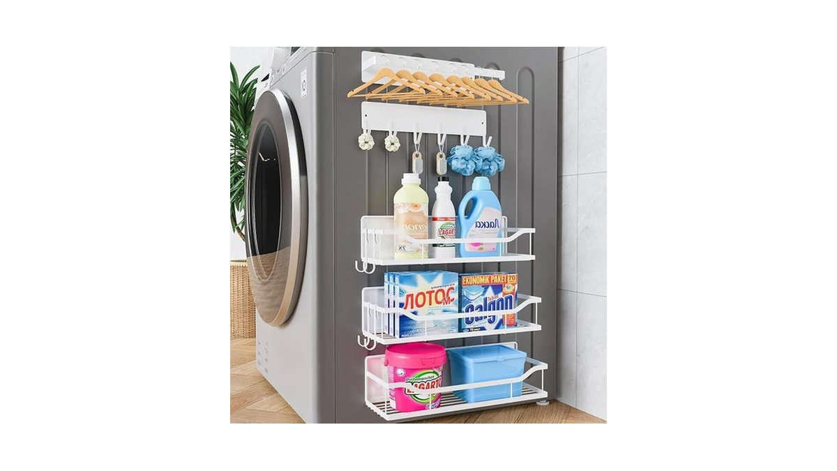 Multifunctional Magnetic Shelf For Washing Machine, Refrigerator, Microwave, And Any