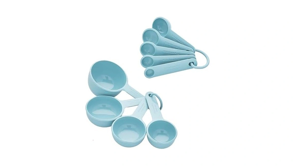 Kitchenaid Measuring Cups And Spoon Set, Mineral Water, 9-piece