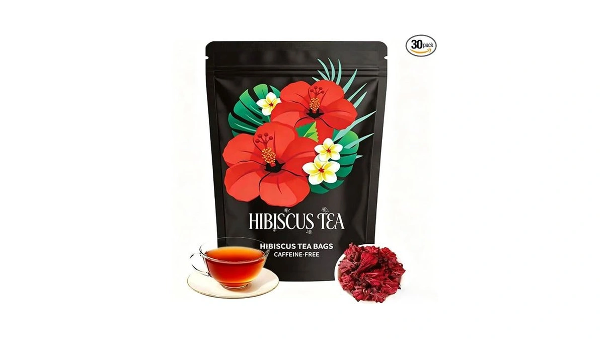 Hibiscus Tea Organic, Pure Dried Hibiscus Flower Loose Leaf Oolong