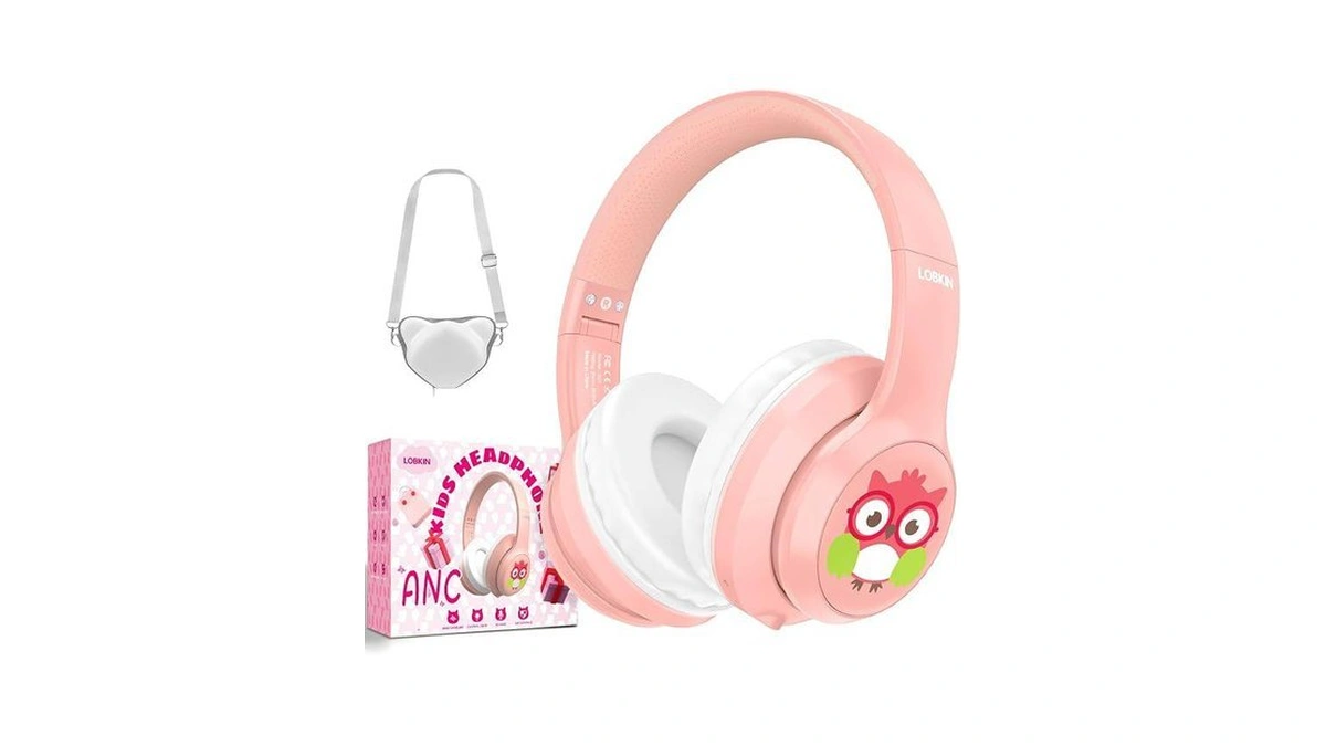 Lobkin Active Noise Cancelling Headphones For Kids Bluetooth 5.4 Foldable