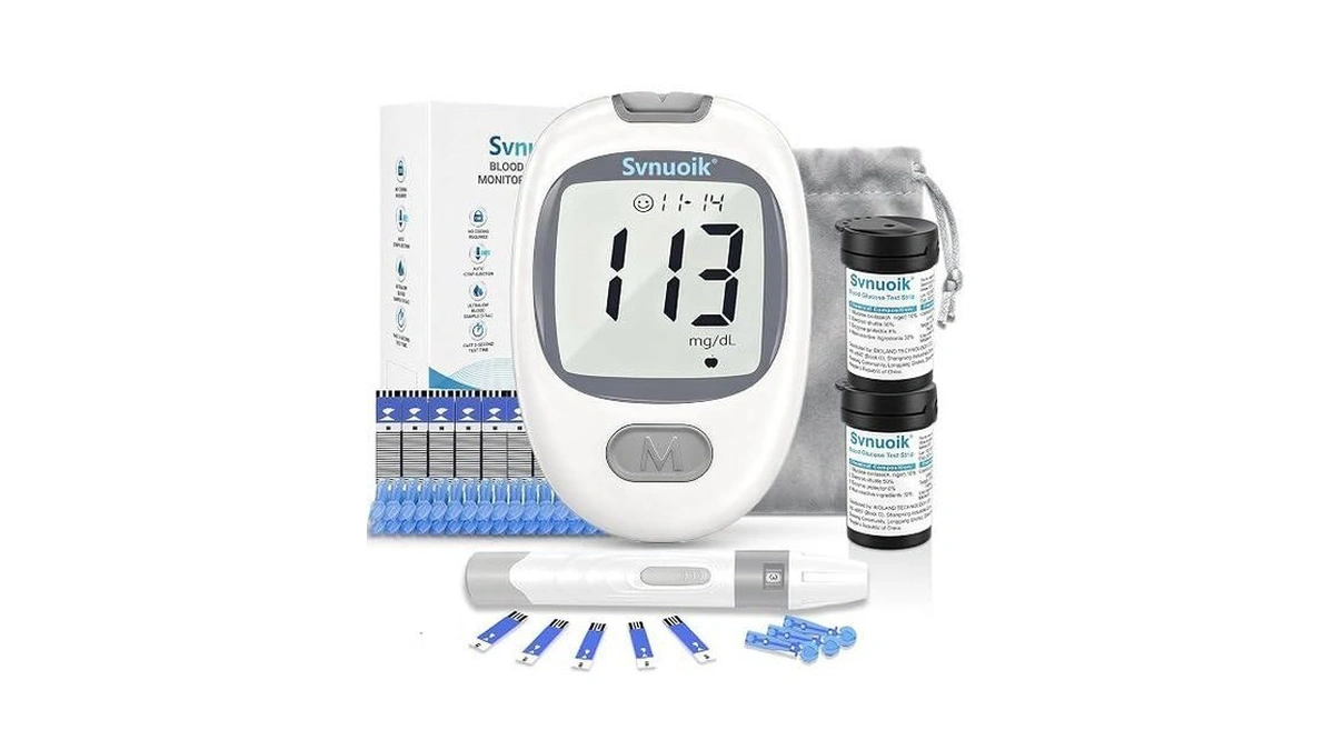 Svnuoik G-430 Glucose Monitor Kit, Blood Sugar Testing Kit For