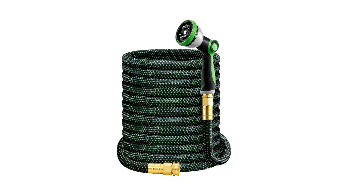 Hblife 150ft Garden Hose, Non Expandable Garden Hose With 10