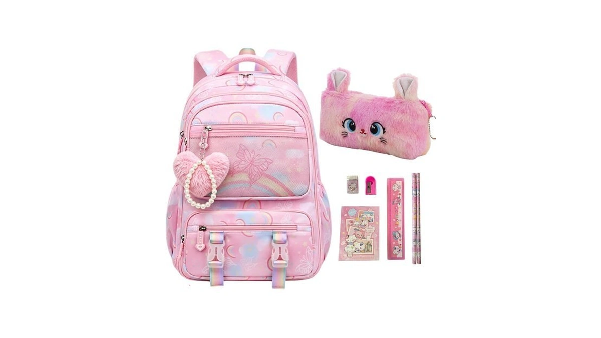 Pisyae Girls Backpack, Kids Backpack For Girls School Bag Kids