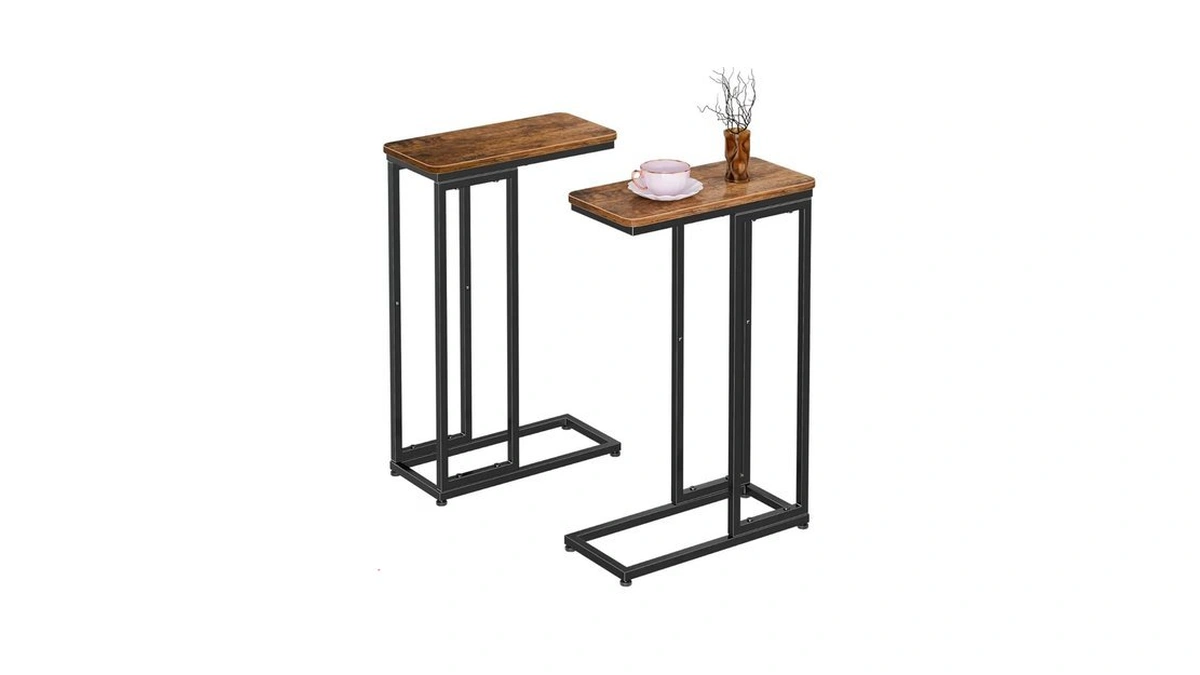 Simple Trending C Shaped Side Table, End Table Set Of