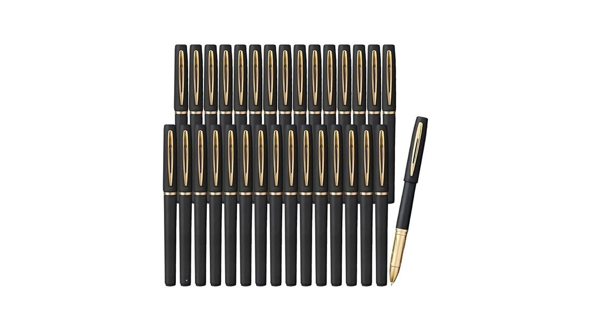Druckfeder 30ct Gel Ink Rollerball Pens Medium Point 0.7mm Smooth