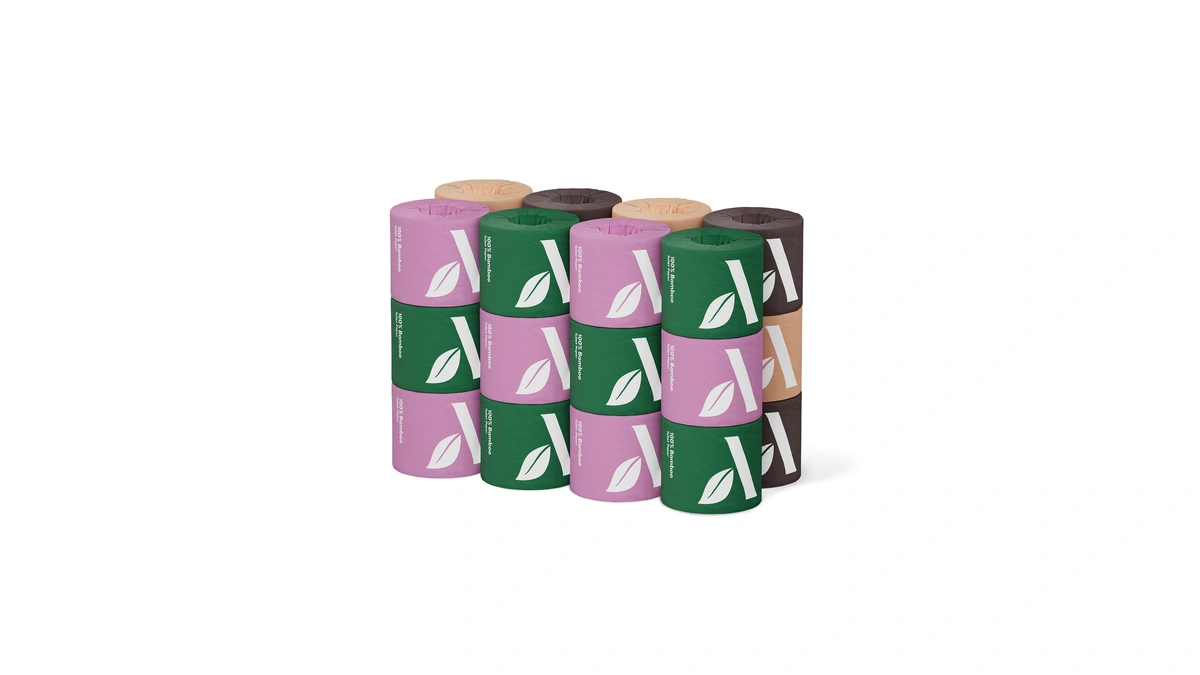 Amazon Aware Bamboo 3-ply Toilet Paper, Unscented, 24 Rolls, Fsc