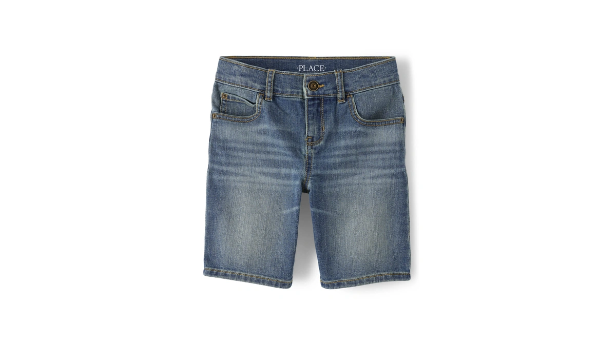 The Children's Place Boys' Denim Shorts, Degroot Wash Single, 10