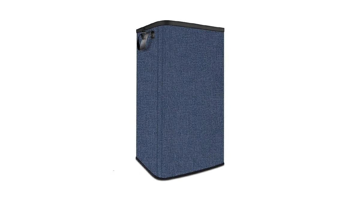 Snigjat Extra Large Laundry Hamper, Folding 100l Laundry Basket, Blue